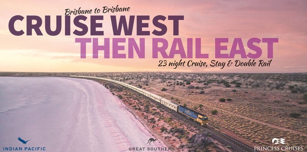 Cruise to Perth, Return by Rail Tours, couples and ocean cruise holiday experience