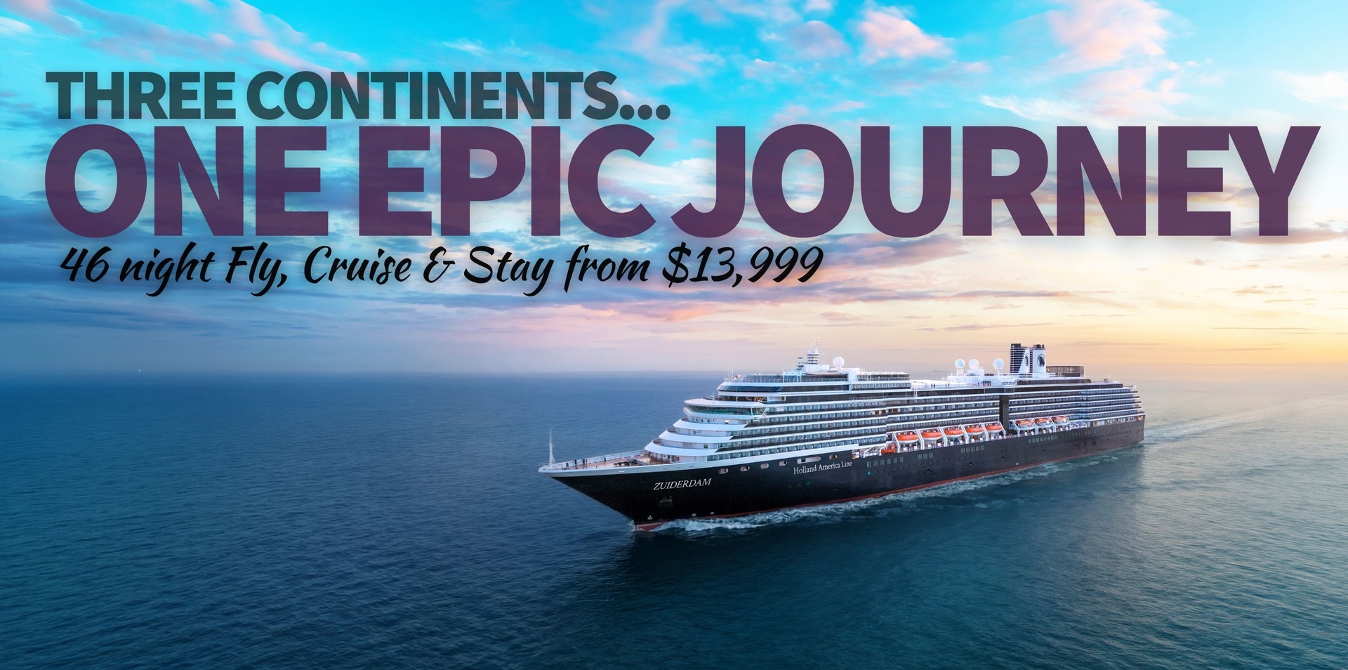 One Epic Journey. Three Continents. 47 Days.